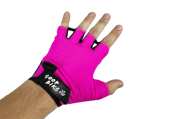 Велорукавиці короткий палець розмір L рожеві "MESH" (94522Pink-IS)