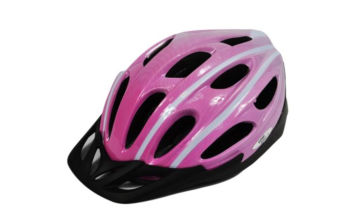 Шолом велосипедний "GOOD BIKE" M 56-58 см рожево/білий (88854/1-IS)