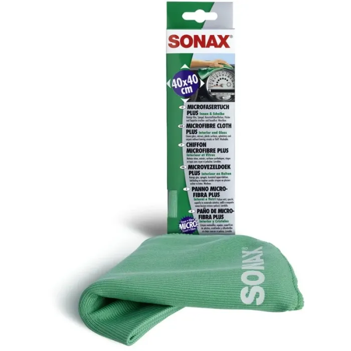 Серветки для салону, пластика, скла 40х40 см SONAX Microfibre Cloth Plus (416500)
