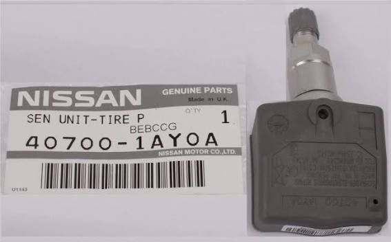 Nissan Датчик давления шин