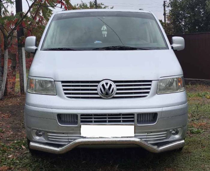 Передняя защита Wave ST007 (нержавейка) для Volkswagen T5 Transporter 2003-2010 гг