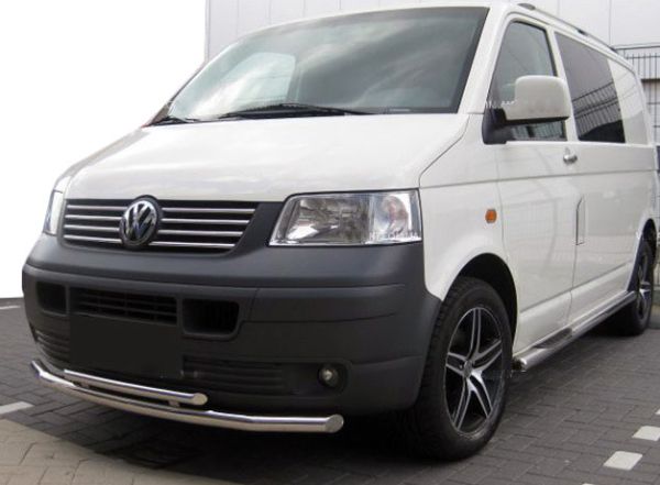 Передняя защита ST014 (нержавейка) 60 x 42мм для Volkswagen T5 Transporter 2003-2010 гг