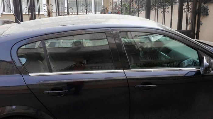 Хромированные Окантовки Окон Нержавейка Седан, OmsaLine - Итальянская Нержавейка для Opel Astra H 2004-2013 гг