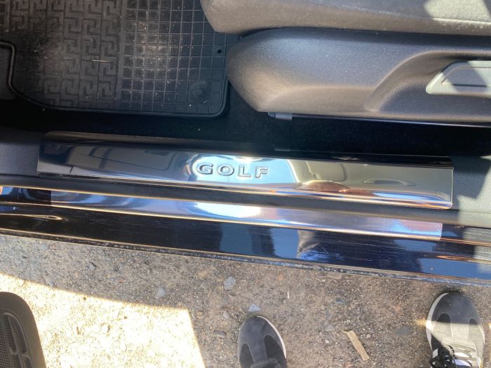 Накладки на внутреннюю часть порога (2 шт., нержавейка) для Volkswagen Golf 6 2008-2014 гг