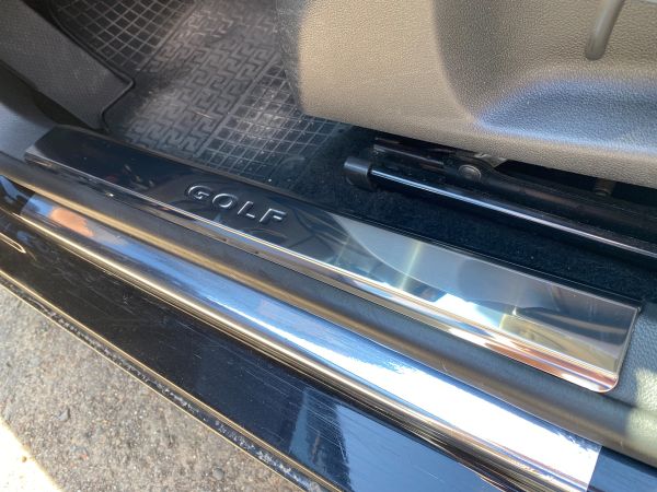 Накладки на внутреннюю часть порога (2 шт., нержавейка) для Volkswagen Golf 6 2008-2014 гг