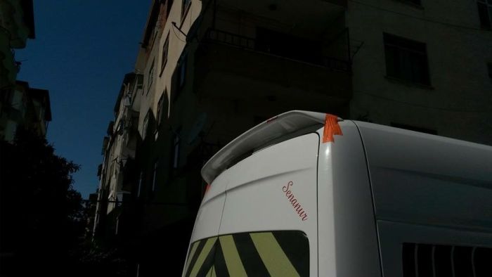 Спойлер Anatomik (узкая модель, грунтованный под покраску) для Mercedes Sprinter W906 2006-2018 гг