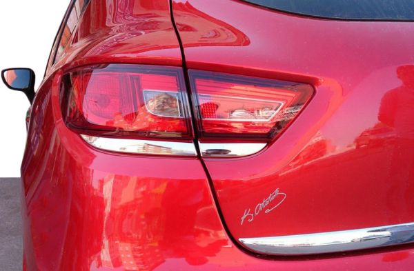 Хромированные накладки на задние фонари (2 шт, нержавейка) для Renault Clio IV 2012-2019 гг