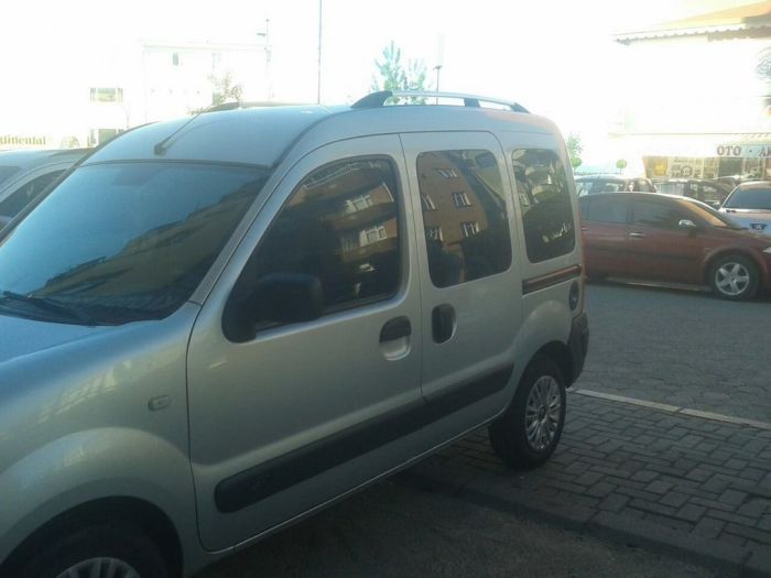 Хромированные Рейлинги Стандартная база, пластиковые ножки для Renault Kangoo 1998-2008 гг