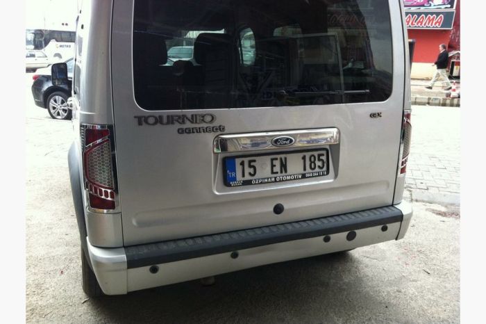 Хромированная накладка над номером (нержавейка) для Ford Transit 2000-2014 гг