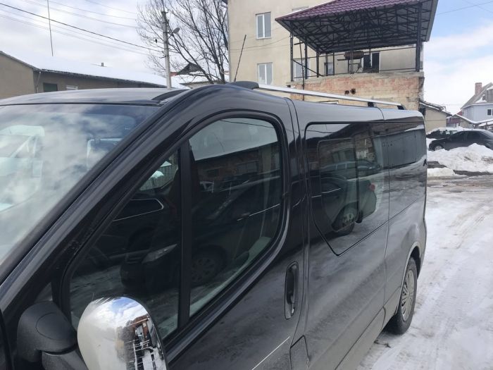Хромированные Рейлинги Короткая, Чугунные Ножки для Renault Trafic 2001-2015 гг