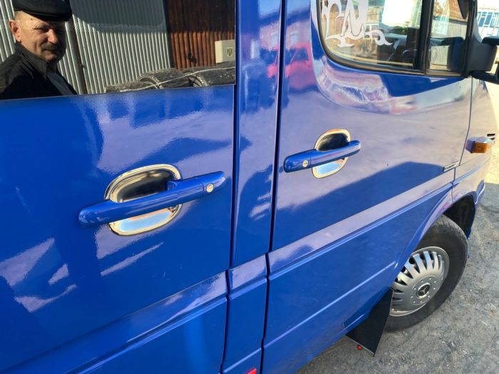 Накладки под ручки из нержавеющей стали (4 шт) для Volkswagen LT 1995-2006 гг