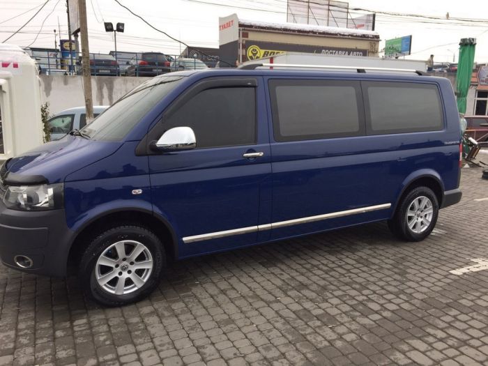 Накладки на Зеркала (2 шт, ABS) Carmos - Хромированный пластик для Volkswagen T5 2010-2015 гг