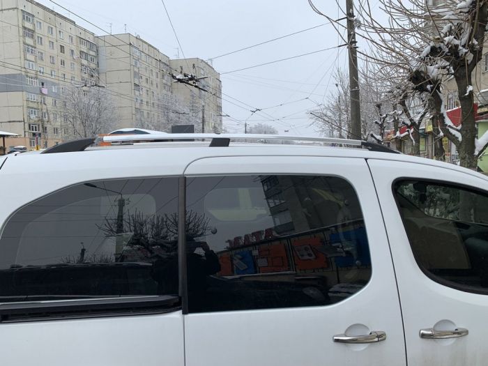 Хромированные рейлинги С металлическими ножками для Citroen Berlingo 2008-2018 гг