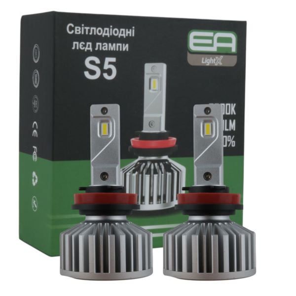 Светодиодные лампы H11 EA Light X S5 5000Lm 5000K 12V-24V 2 шт