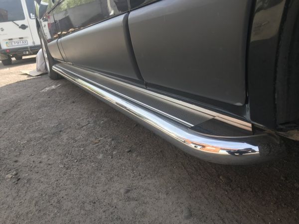 Боковые Подножки Premium (2 шт., Нержавейка) 60 мм, короткая база для Renault Trafic 2001-2015 гг