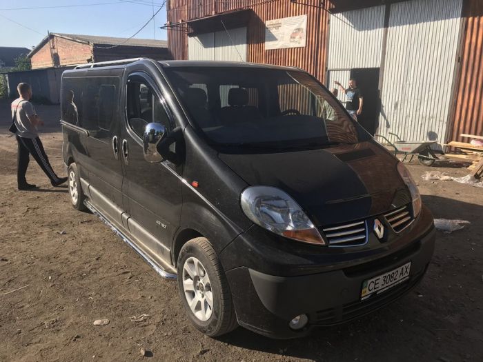 Боковые Подножки Premium (2 шт., Нержавейка) 60 мм, короткая база для Renault Trafic 2001-2015 гг