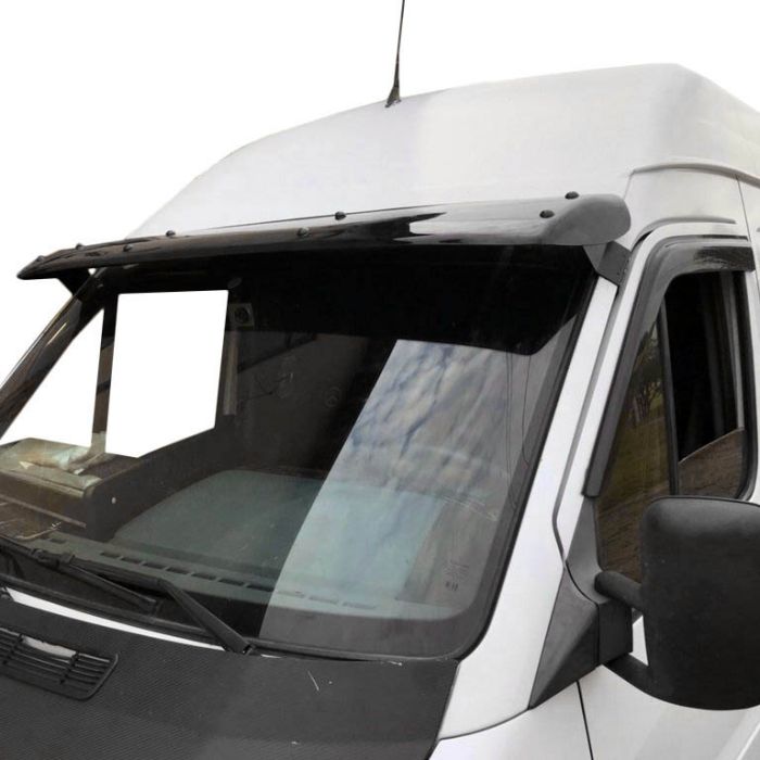 Козырек на лобовое стекло (черный глянец, 5мм) для Mercedes Sprinter W901/902/903/904/905 1995-2006 гг