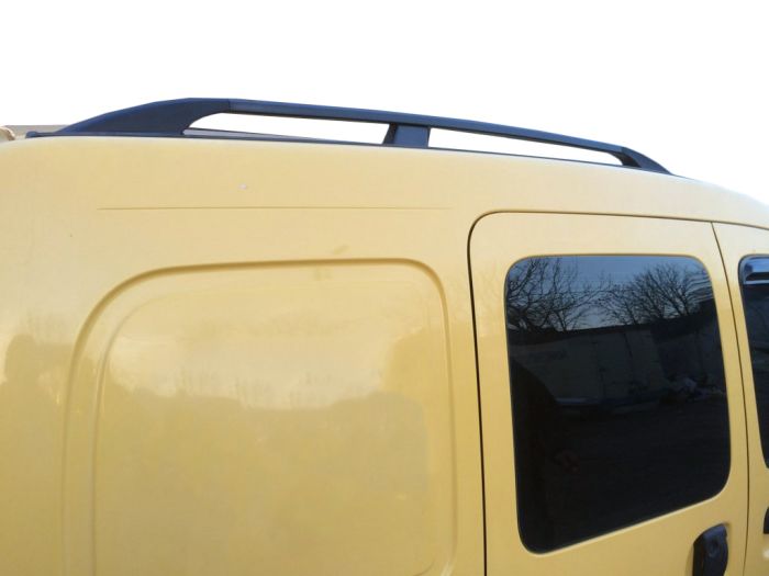 Черные рейлинги Стандартная база, пластиковые ножки для Renault Kangoo 1998-2008 гг