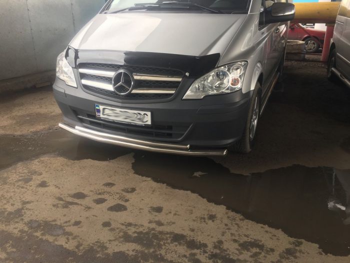 Передняя защита ST014 (нержавейка) 2004-2010, 60 -2026 42мм для Mercedes Vito W639