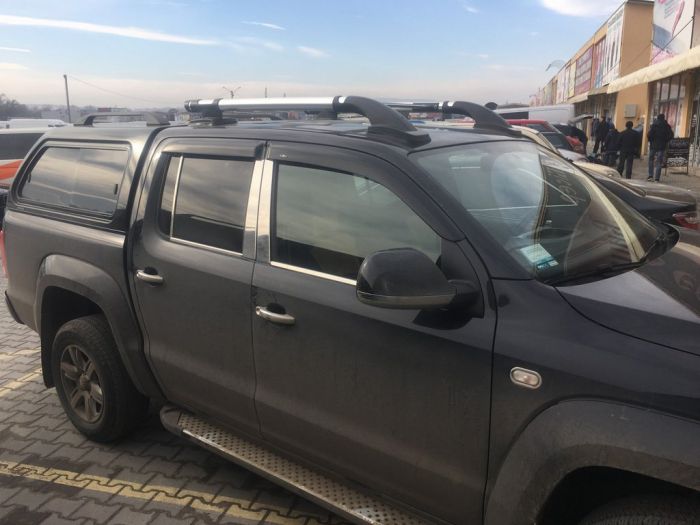 Накладки на дверные стойки из нержавеющей стали (6 шт) для Volkswagen Amarok 2010-2022 гг