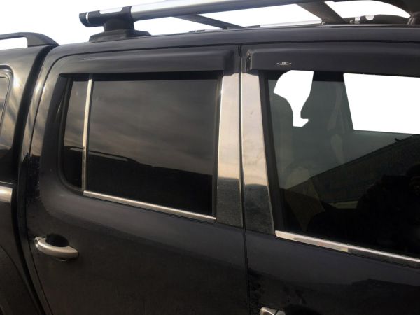 Накладки на дверные стойки из нержавеющей стали (6 шт) для Volkswagen Amarok 2010-2022 гг