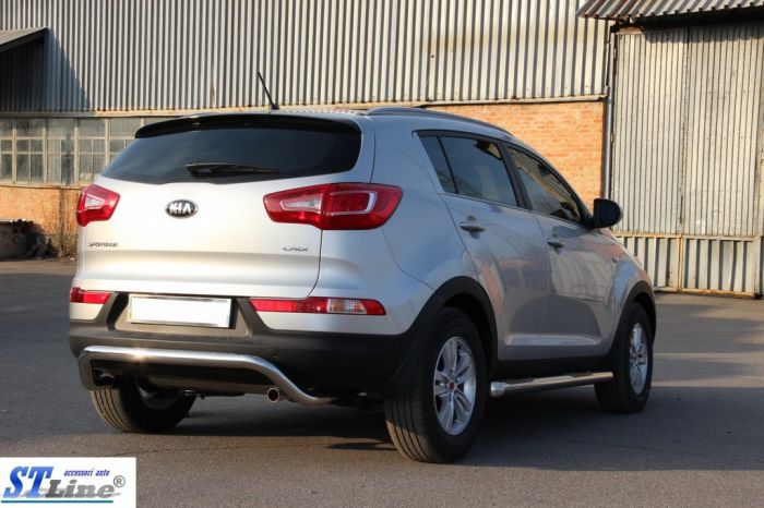 Задняя дуга AK007 (нержавейка) для Kia Sportage 2010-2015 гг
