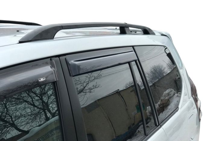 Рейлинги Черные Турецкие Металлические ножки для Toyota Land Cruiser Prado 120 2002-2009 гг