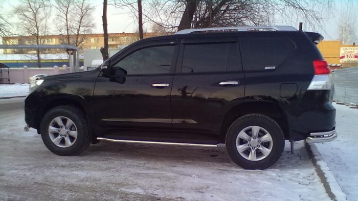 Хромированные Накладки на Ручки (4 шт., Нержавейка) для Toyota Land Cruiser Prado 150 2009-2023 гг