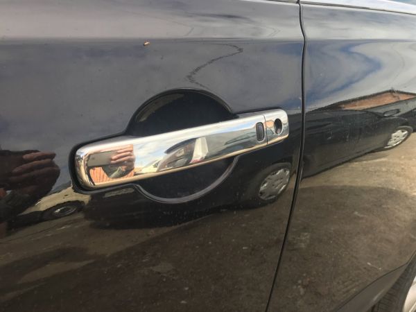 Хромированные Накладки на Ручки Дверей (4 шт, Нержавейка) Без чипа, OmsaLine - Итальянская Нержавейка для Nissan Qashqai 2010-2014 гг