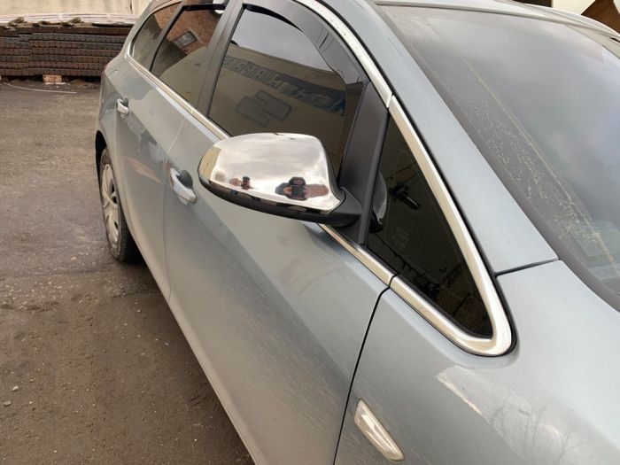 Накладки на Зеркала (2 шт, Нержавейка) для Opel Astra J 2009-2015 гг