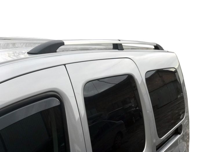 Хромированные Рейлинги Стандартная база, пластиковые ножки для Renault Kangoo 2008-2020 гг