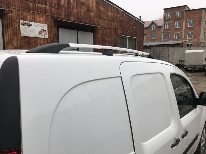 Хромированные Рейлинги Стандартная база, пластиковые ножки для Renault Kangoo 2008-2020 гг