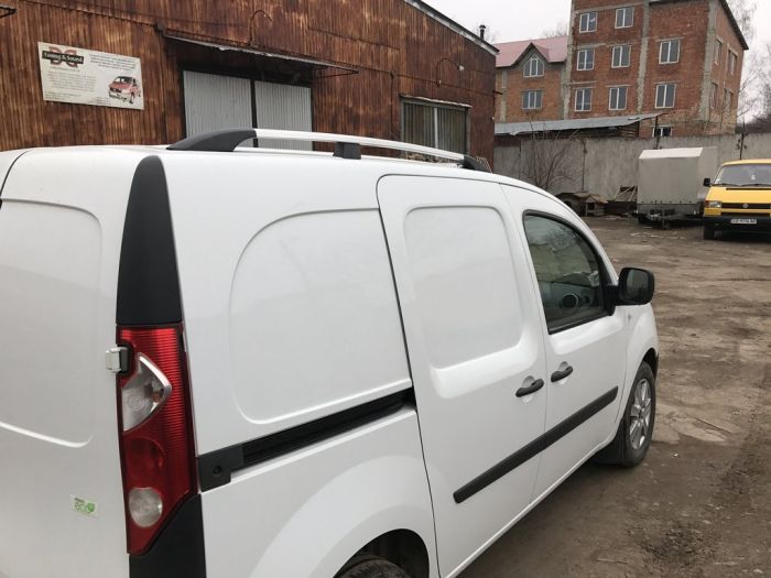 Хромированные Рейлинги Стандартная база, пластиковые ножки для Renault Kangoo 2008-2020 гг