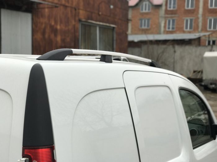 Хромированные Рейлинги Стандартная база, пластиковые ножки для Renault Kangoo 2008-2020 гг