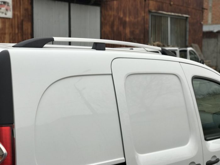 Хромированные Рейлинги Стандартная база, пластиковые ножки для Renault Kangoo 2008-2020 гг