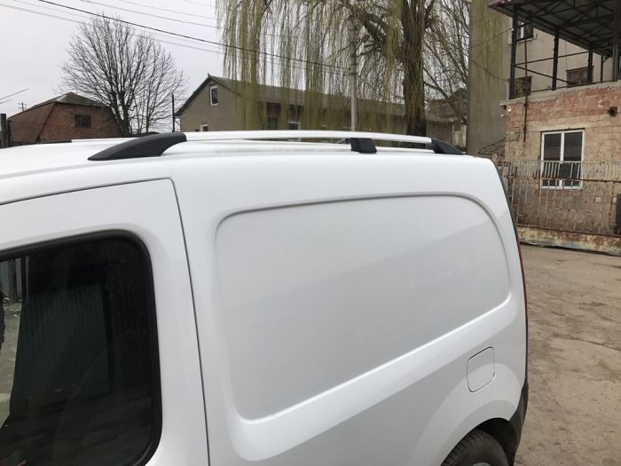 Хромированные Рейлинги Стандартная база, пластиковые ножки для Renault Kangoo 2008-2020 гг