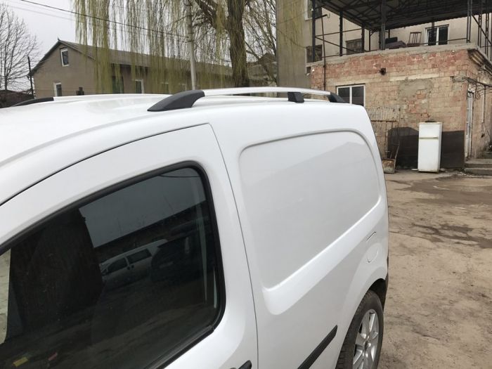 Хромированные Рейлинги Стандартная база, пластиковые ножки для Renault Kangoo 2008-2020 гг