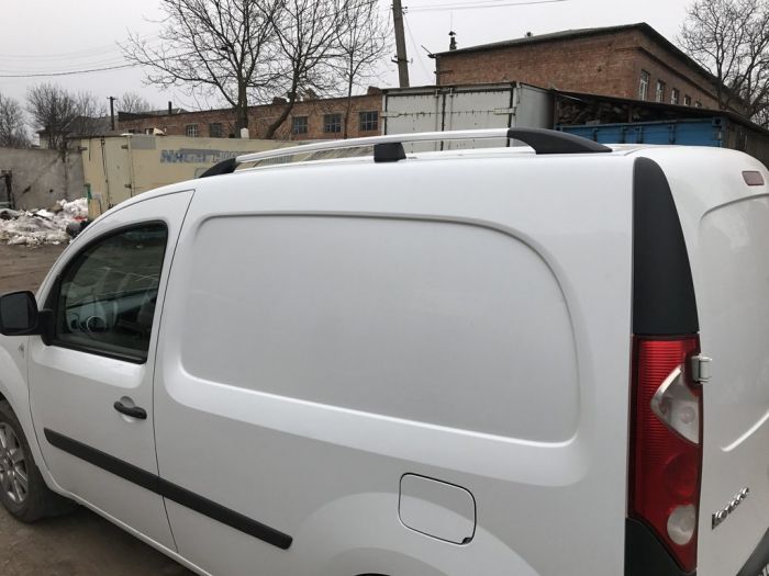 Хромированные Рейлинги Стандартная база, пластиковые ножки для Renault Kangoo 2008-2020 гг