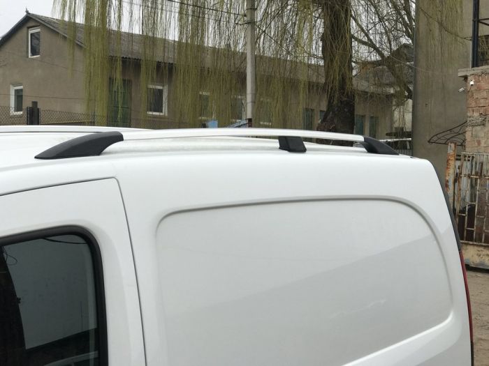 Хромированные Рейлинги Стандартная база, пластиковые ножки для Renault Kangoo 2008-2020 гг