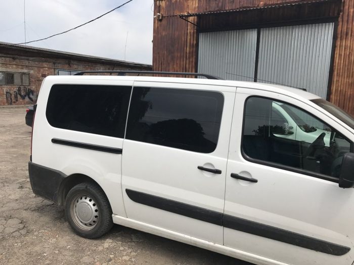 Рейлинги, Черный Короткая база, пластиковые ножки для Fiat Scudo 2007-2015 гг