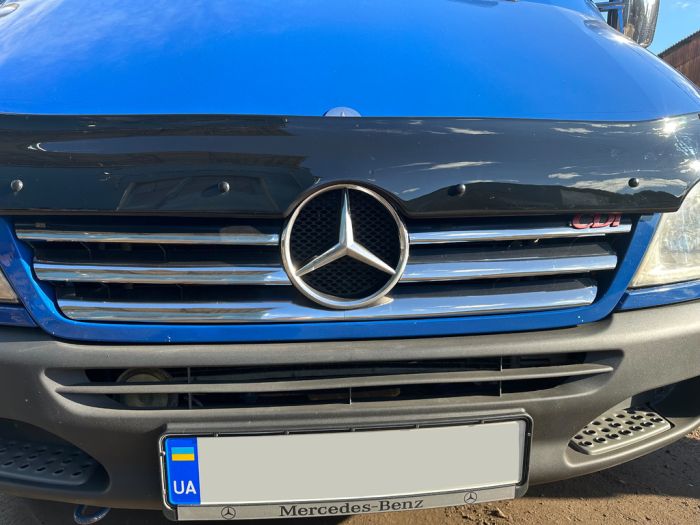 Широкие накладки на решетку (2002-2006, 6 частей, нержавейка) для Mercedes Sprinter W901/902/903/904/905