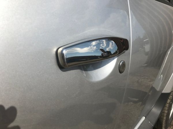 Хромированные Накладки на Ручки (4 шт., Нержавейка) OmsaLine - Итальянская Нержавейка для Renault Duster 2008-2017 гг