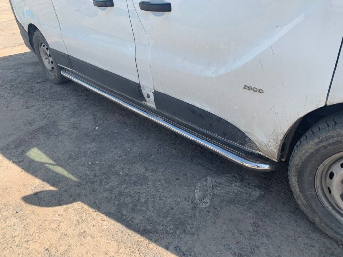 Боковые Подножки Premium (2 шт., Нержавейка) 60 мм, короткая база для Nissan Primastar 2002-2014 гг