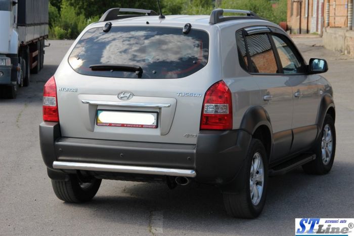 Задняя дуга AK002 (нерж. сталь) для Hyundai Tucson JM 2004- гг