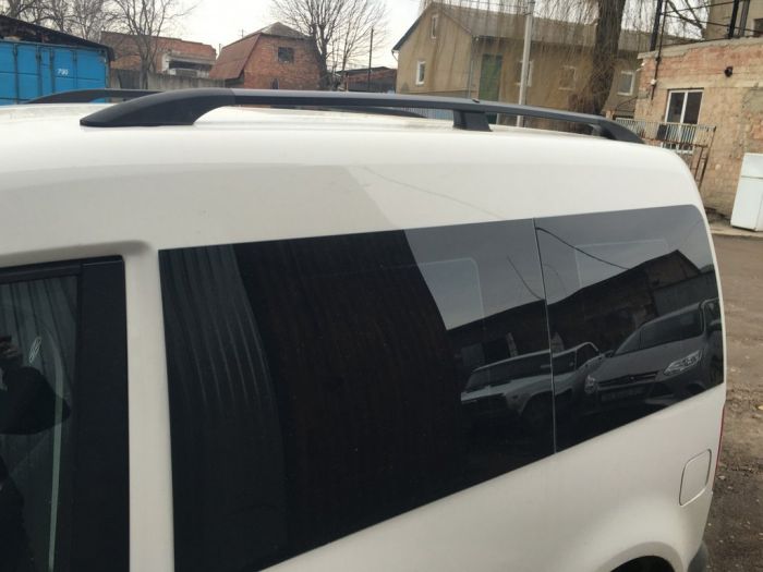 Черные рейлинги Стандартные, пластиковые ножки для Volkswagen Caddy 2010-2015 гг