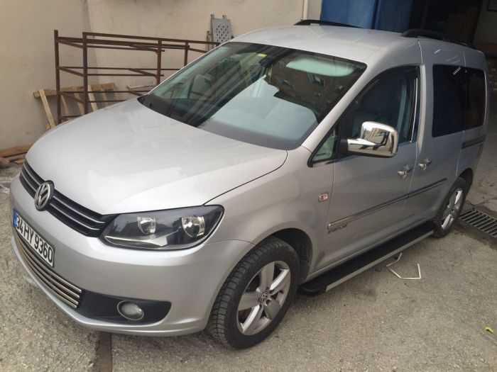 Хромированные Накладки на Зеркала (2 шт) Хромированный пластик для Volkswagen Caddy 2010-2015 гг