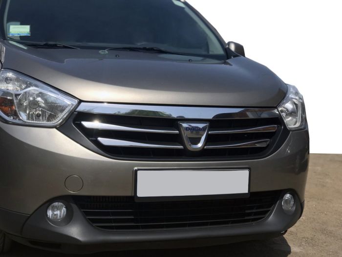 Хромированные накладки на решетку (4 шт, нержавейка) для Dacia Lodgy 2012-2022 гг