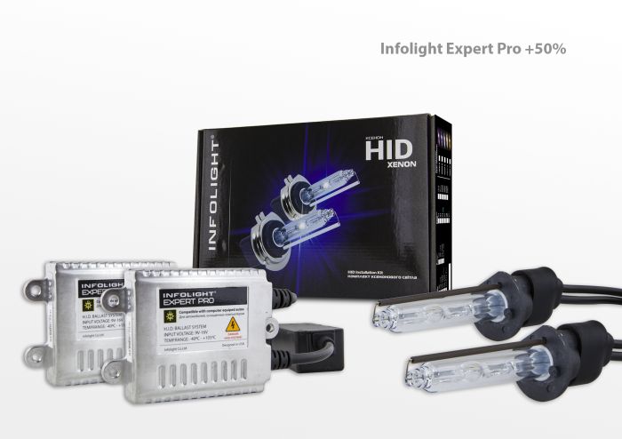 Комплект ксенона Infolight Expert Pro обманка H1 5000K+50%