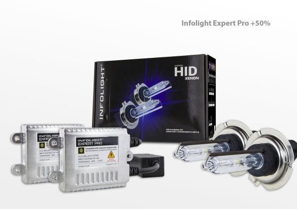 Комплект ксенона Infolight Expert Pro обманка H7 5000K+50%