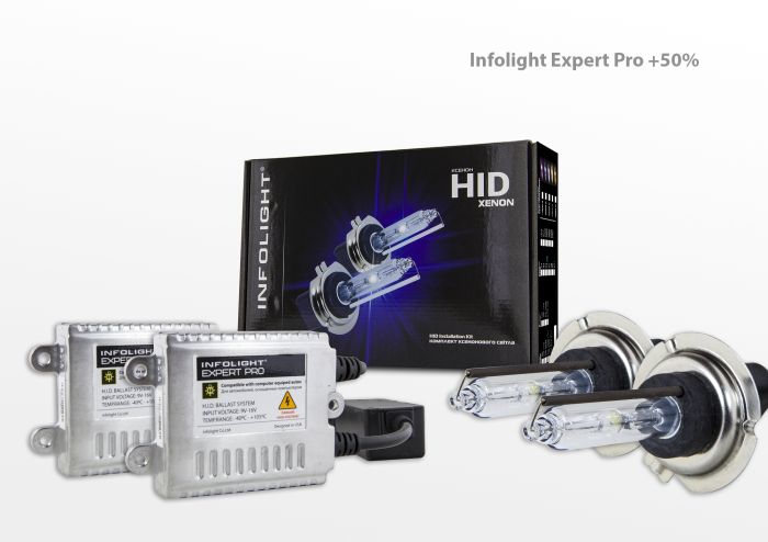 Комплект ксенона Infolight Expert Pro обманка H7 5000K+50%